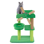 GYMAX Cat Tree, Multi-Level Cat Tower with Sisal Scratching Posts