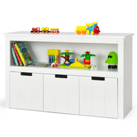 Children Bookcase with Drawers & Large Open Shelf