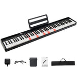 GYMAX 88 Keys Digital Piano Portable Electronic Keyboard with Bluetooth