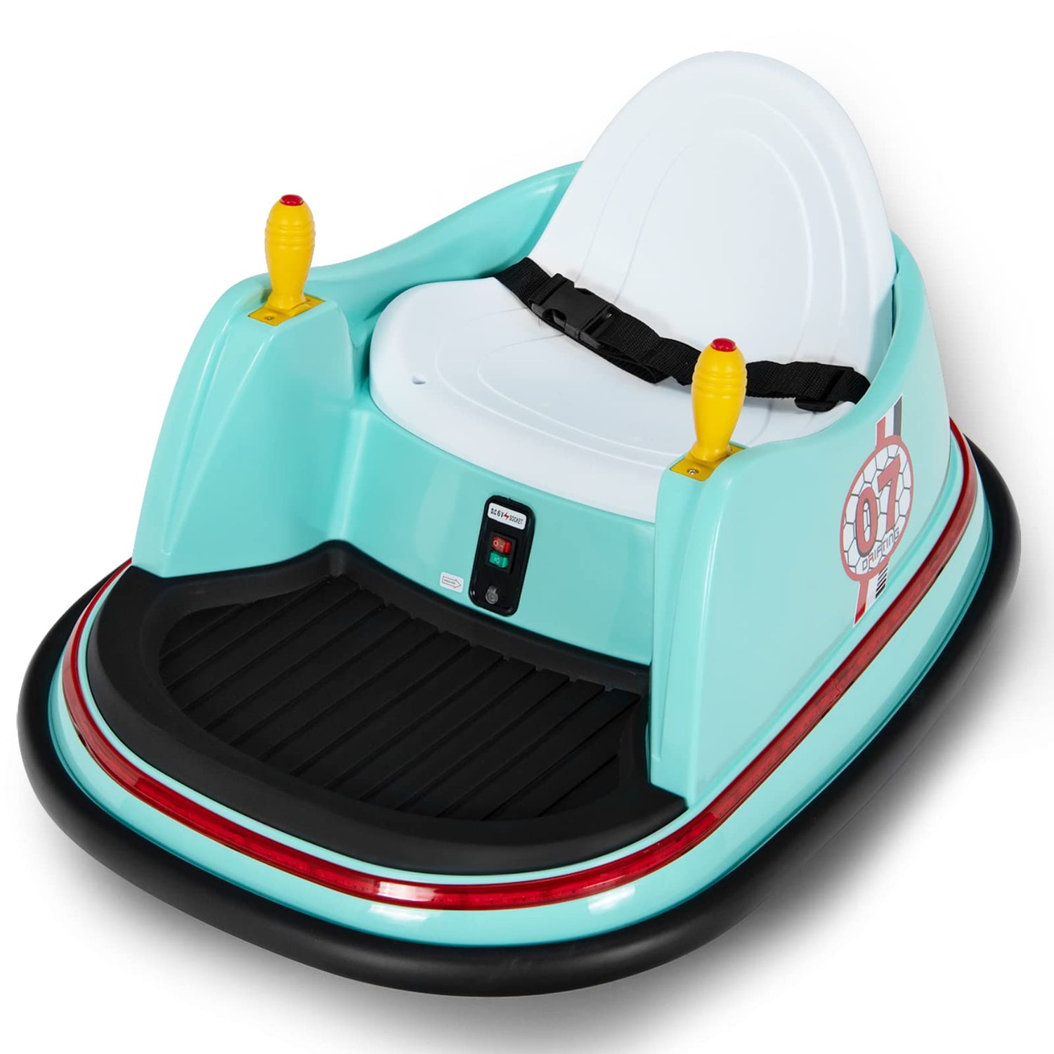 GYMAX 360 Spin Kids Bumper Car, Electric Ride on Toy with Remote Control