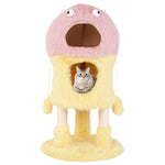 GYMAX Cat Tree, 93cm Monster-Themed Cat Tower with 2 Cat Condos