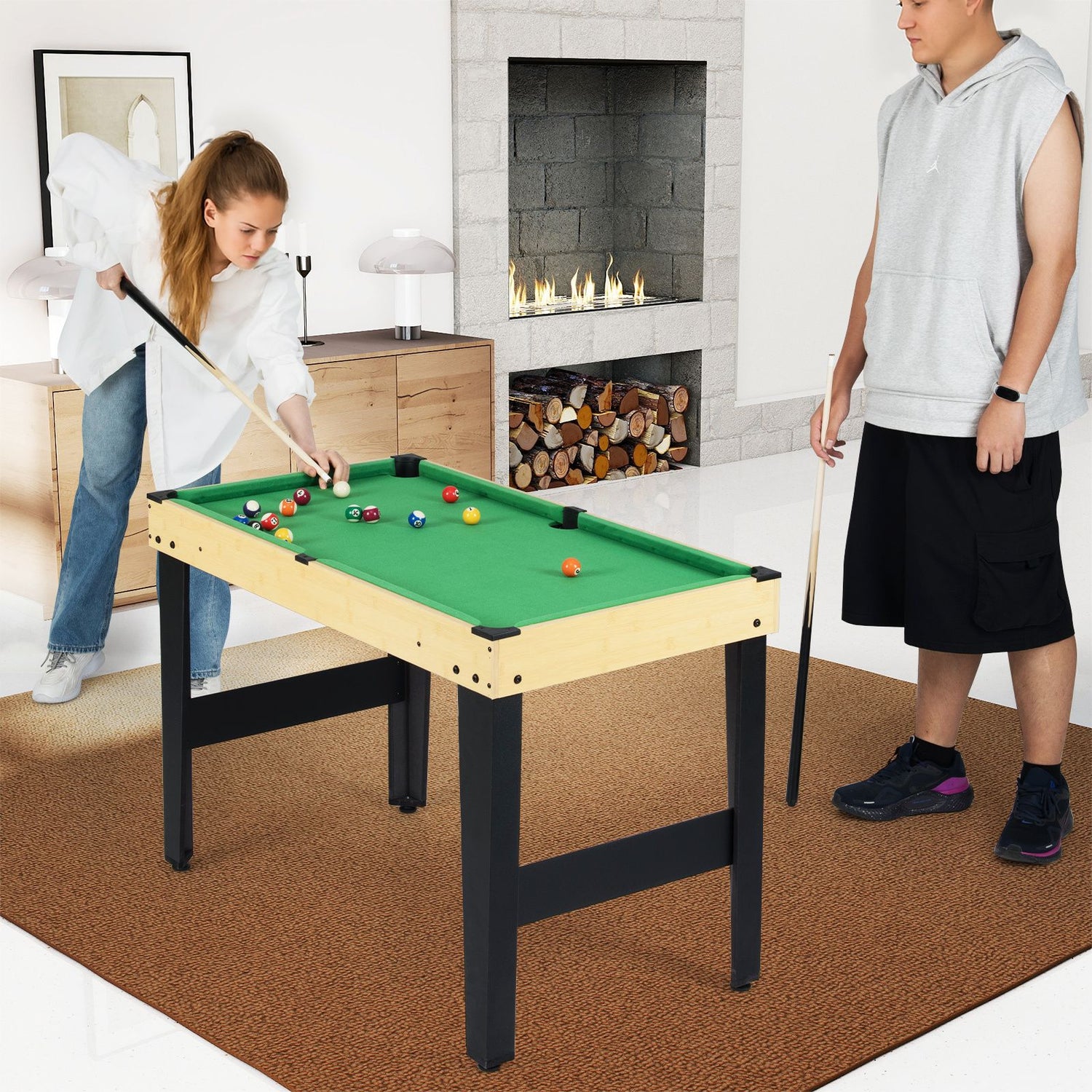 Multi Game Table, 10 in 1 Combo Game Tables with Football