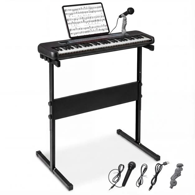 61 Keys Kids Piano Keyboard with Adjustable Stand for Aged 3+ Years Old
