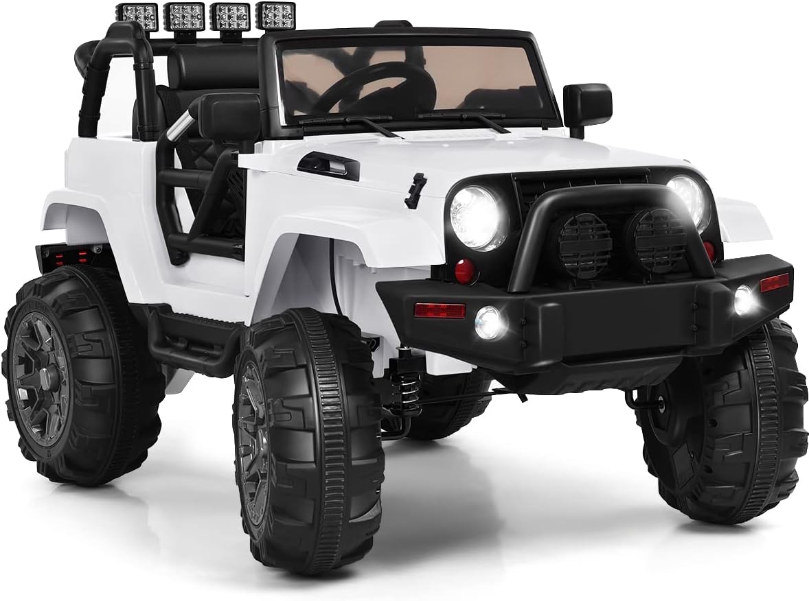 GYMAX 12V Kids Ride on Car with Music