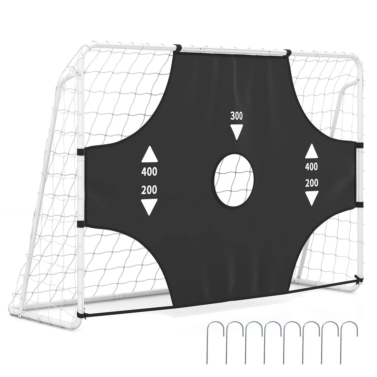 7 x 5 ft Soccer Goal Set for Backyard with Removable Target Cloth
