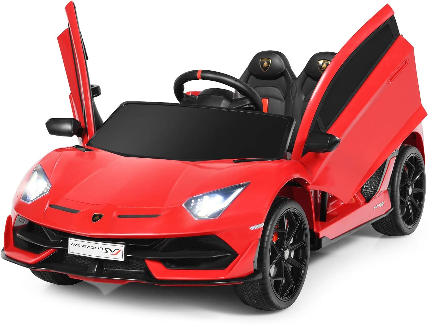 GYMAX Kids Ride on Car, 12V Children Electric Vehicle with Remote Control, MP3/ USB/TF