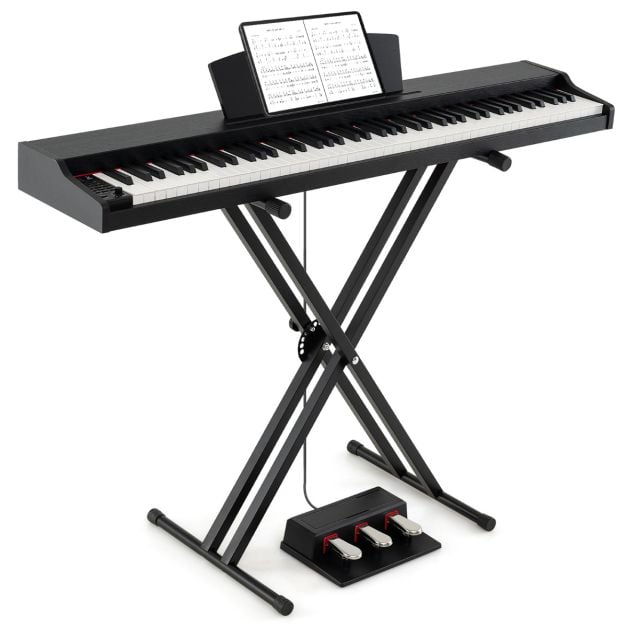 88-Key Keyboard Piano Set Full Size Semi-weighted Digital Piano
