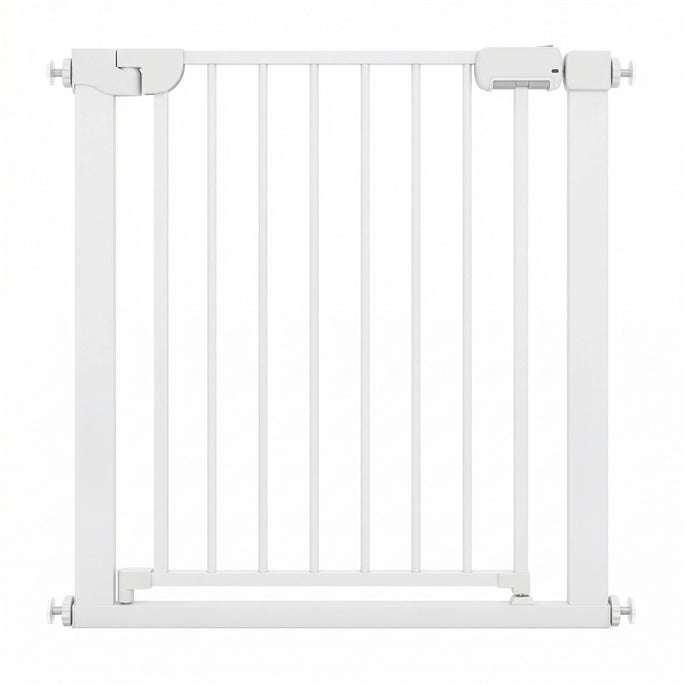Safety Gate, 75-82cm Pressure Fit Baby Gates with Double-lock Door