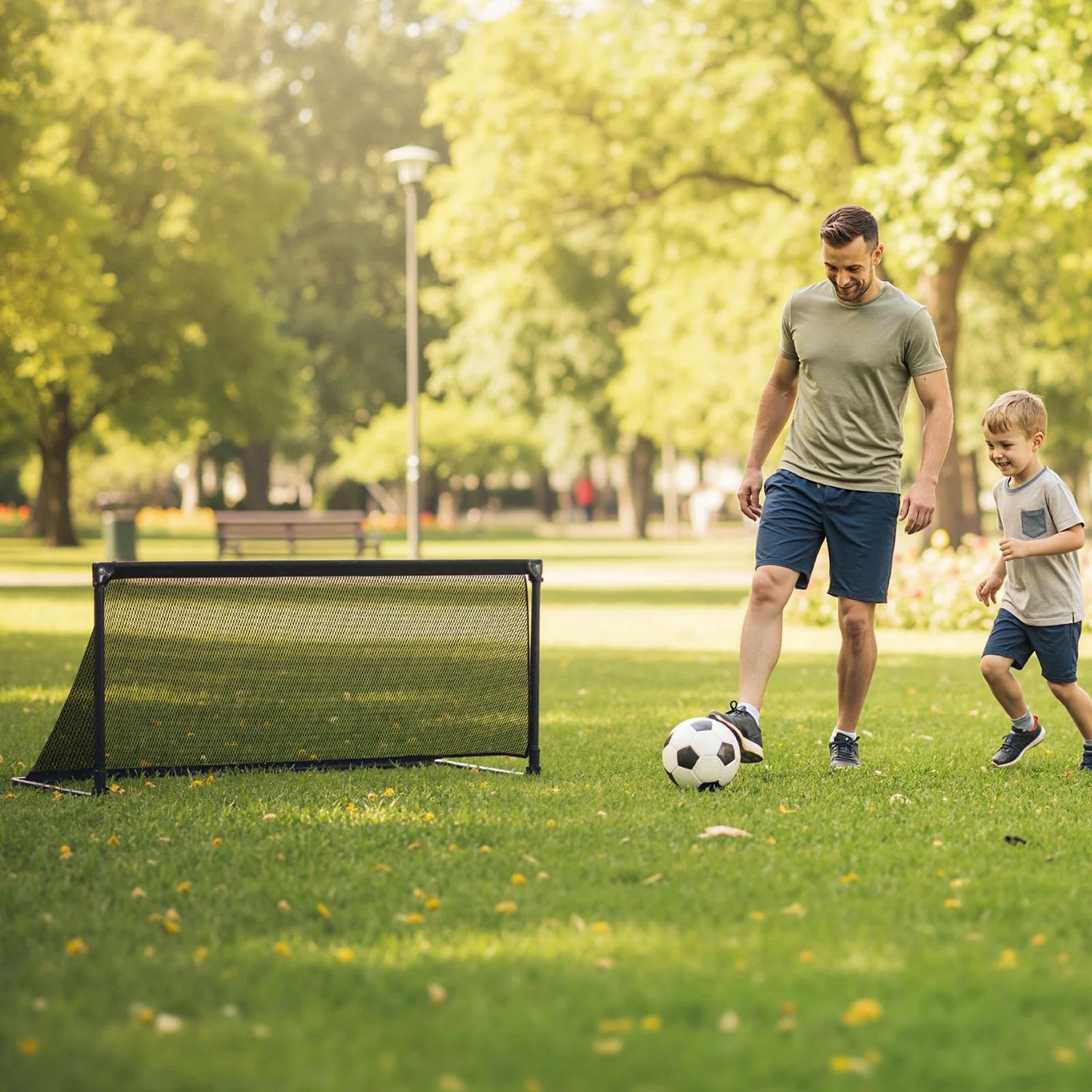 Foldable Pop-up Soccer Goal with Net