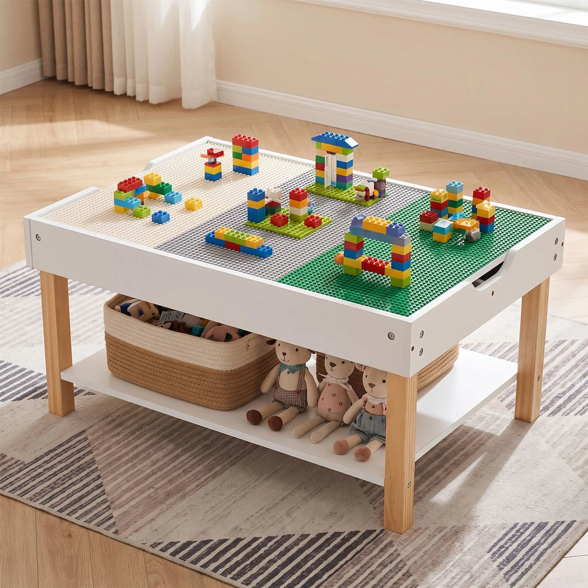 Kids Activity Table with Reversible Double-Sided Top