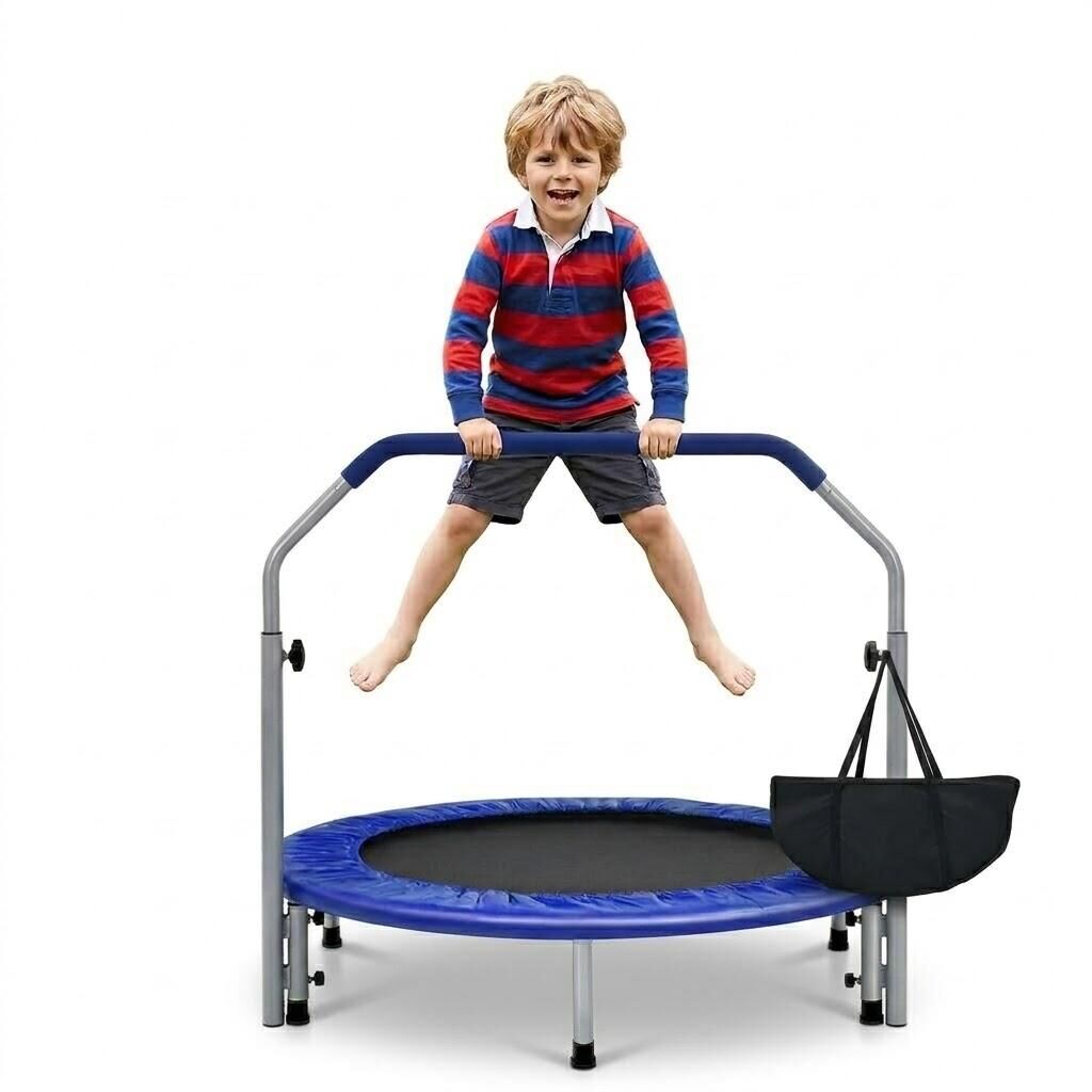 GYMAX 40" Mini Fitness Trampoline with Carrying Bag