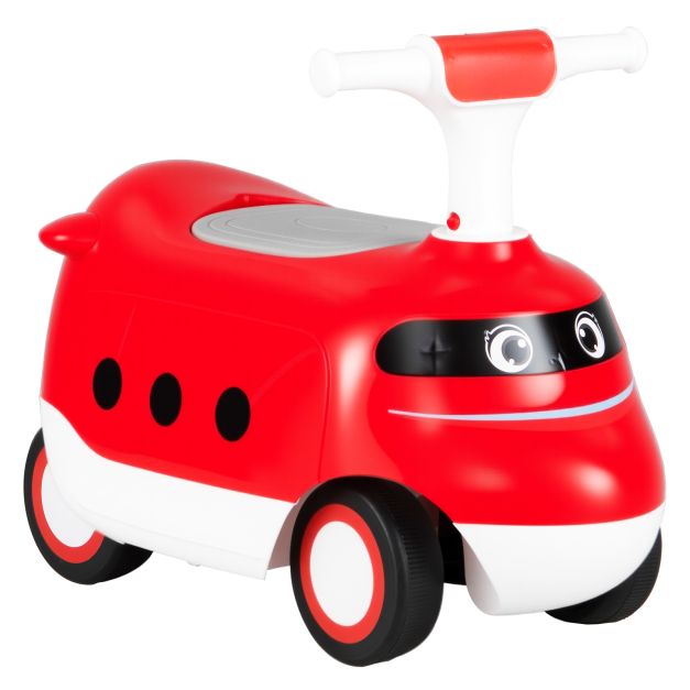 Ride on Push Car for Toddlers Sit to Stand Car with Horn and Storage