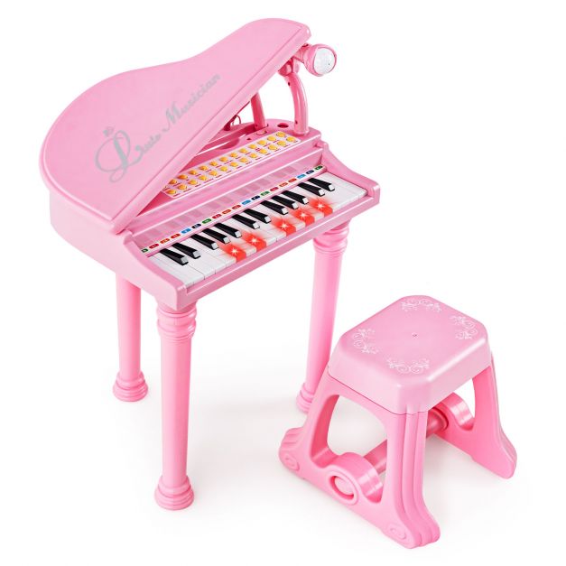 31 Keys Kids Portable Multifunctional Toy Piano with Microphone