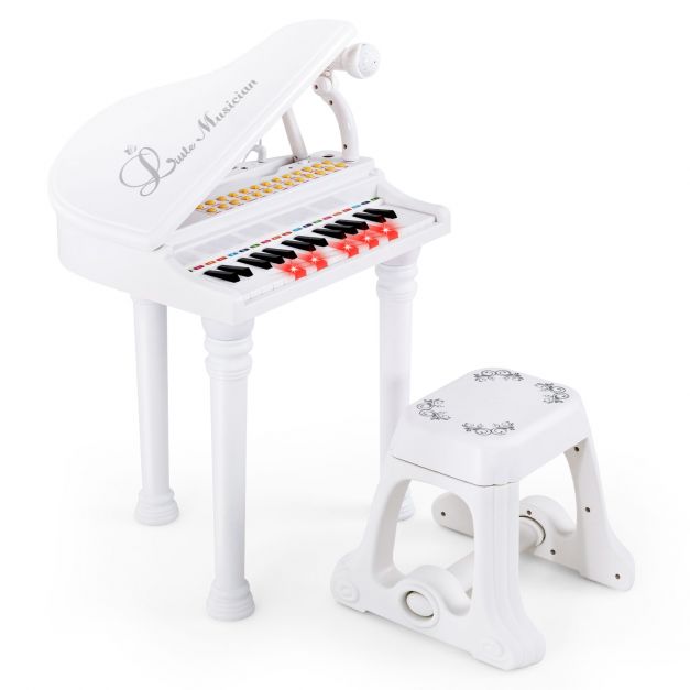 31 Keys Kids Portable Multifunctional Toy Piano with Microphone