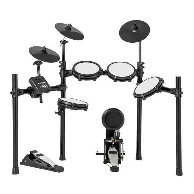 Electric Drum Set Foldable Drum Kit with 21 CM Mesh Drum Pads