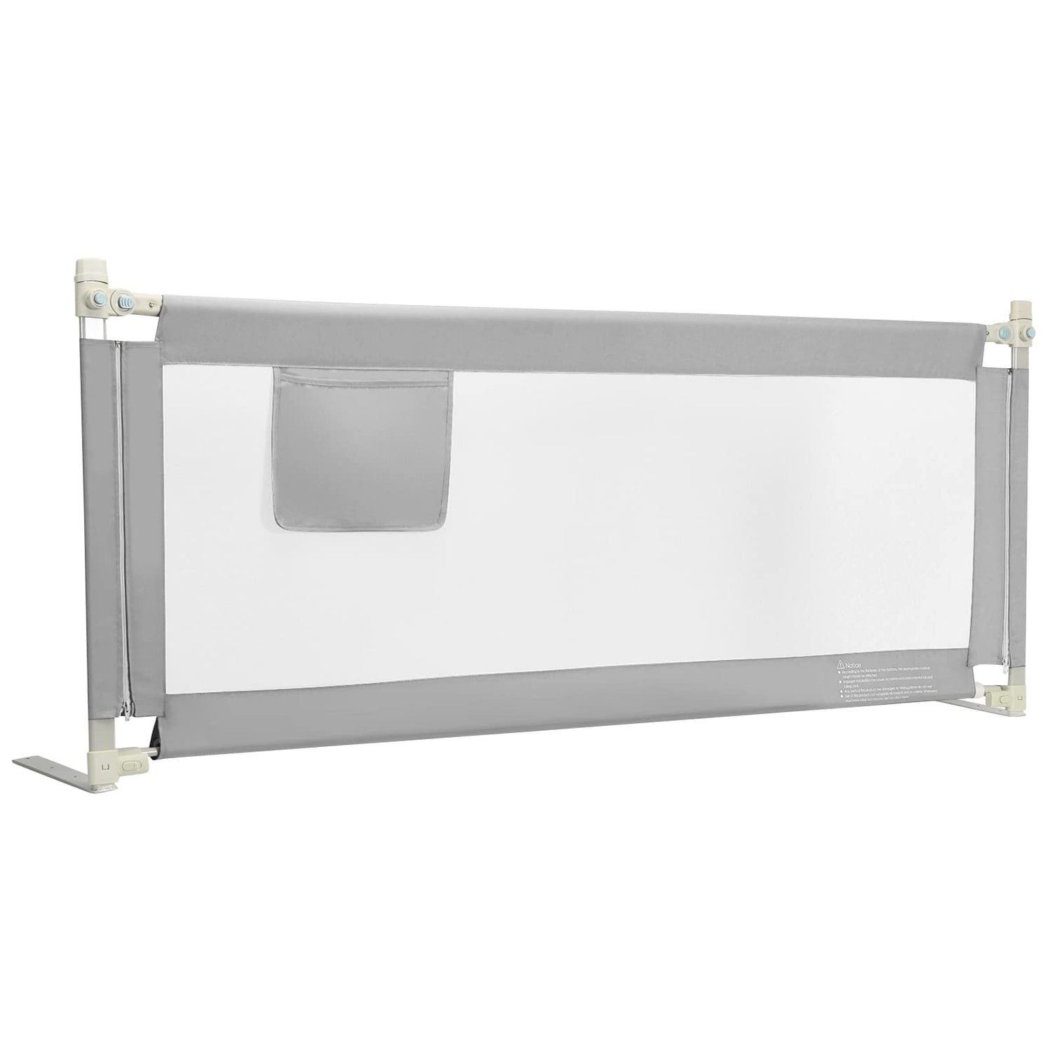 196cm Height Adjustable Bed Rail with Double Safety Lock for Toddlers