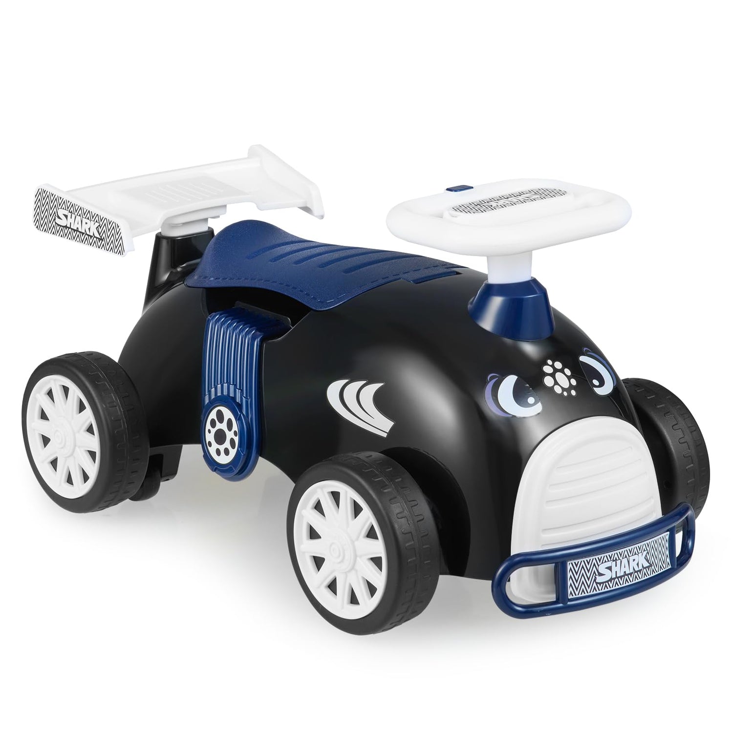 Kids Ride On Car Sliding Toy with Music and Cool Rear Wings