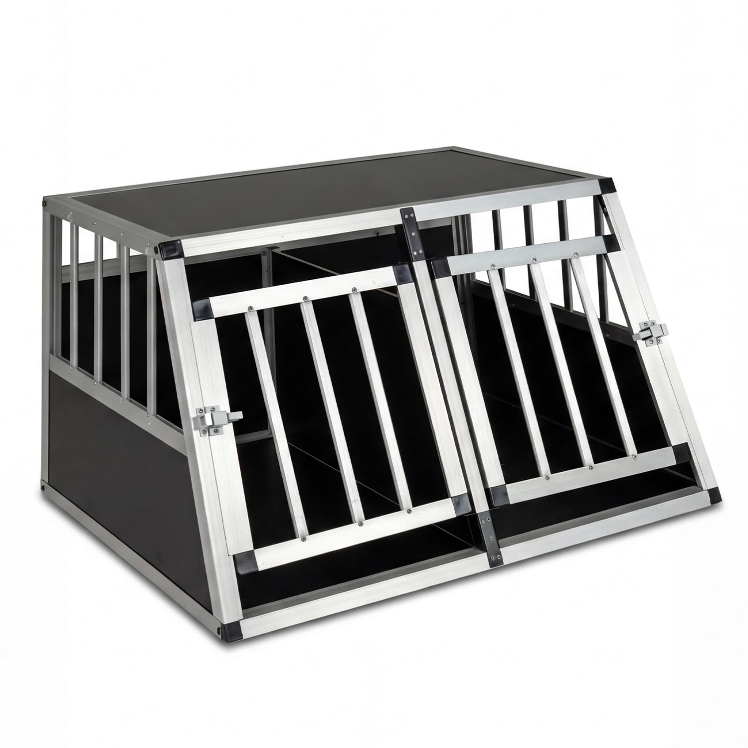 Aluminium Car Dog Crate, Chew-proof Dog Transport Crate Travel Box