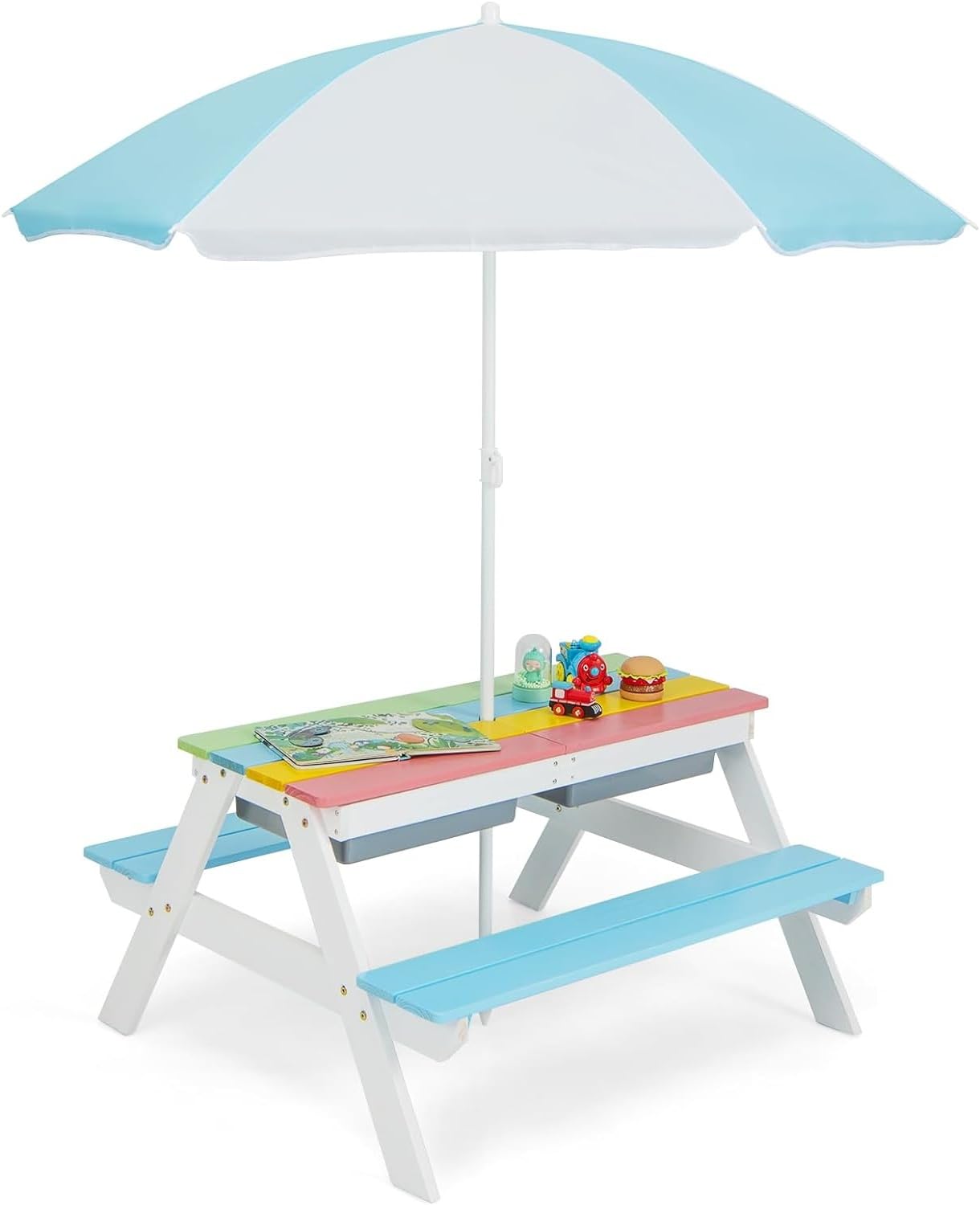 GYMAX Kids Picnic Table Set
