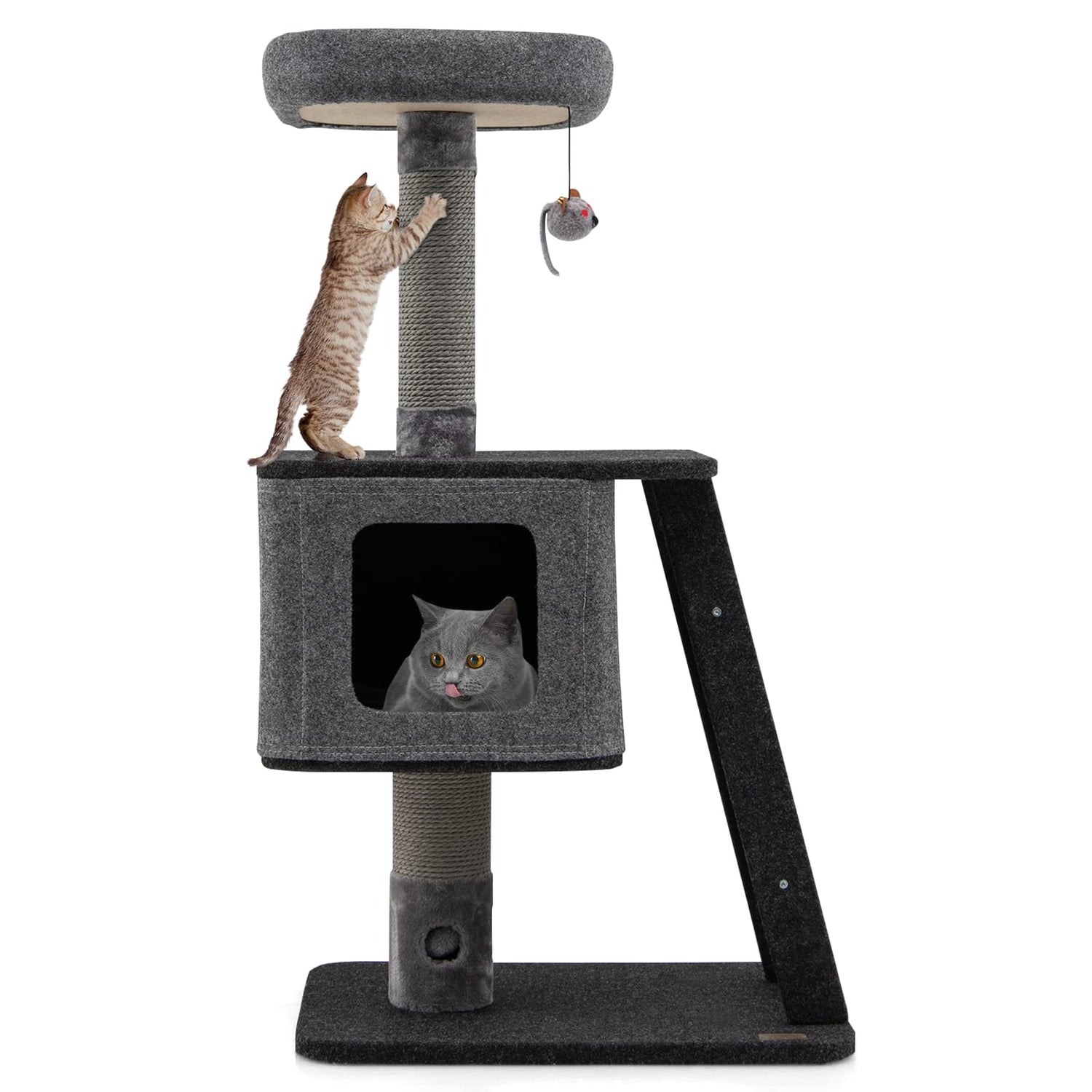 3-Tier Indoor Cat Tree Tower Kitten Playground Cat Activity Center