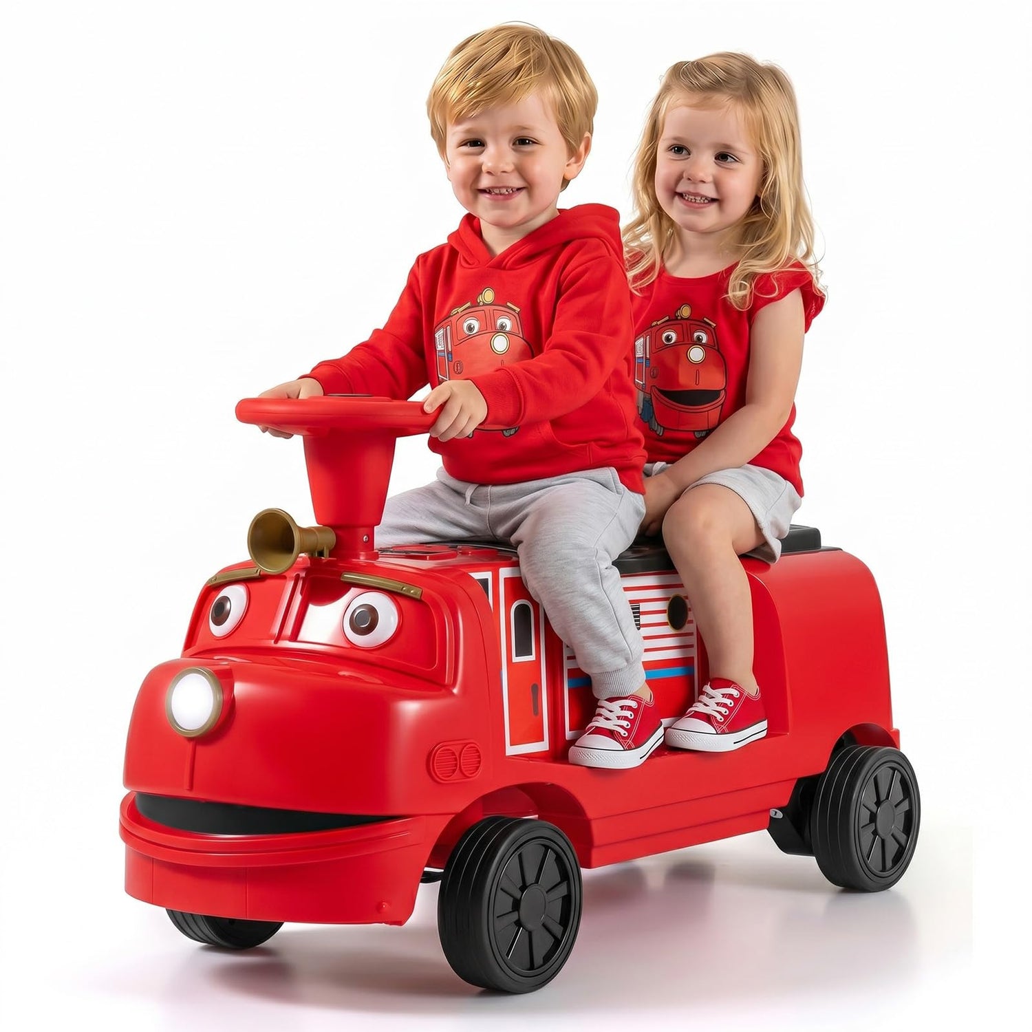 12V Kids Ride on Car, 2-Seater Children Electric Vehicle
