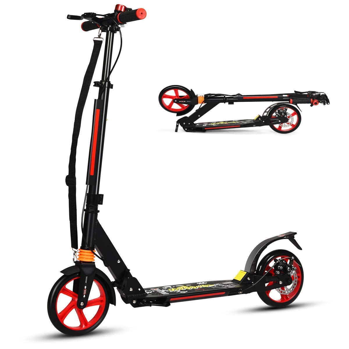 3 Heights Adjustable City Scooters with Big Wheels