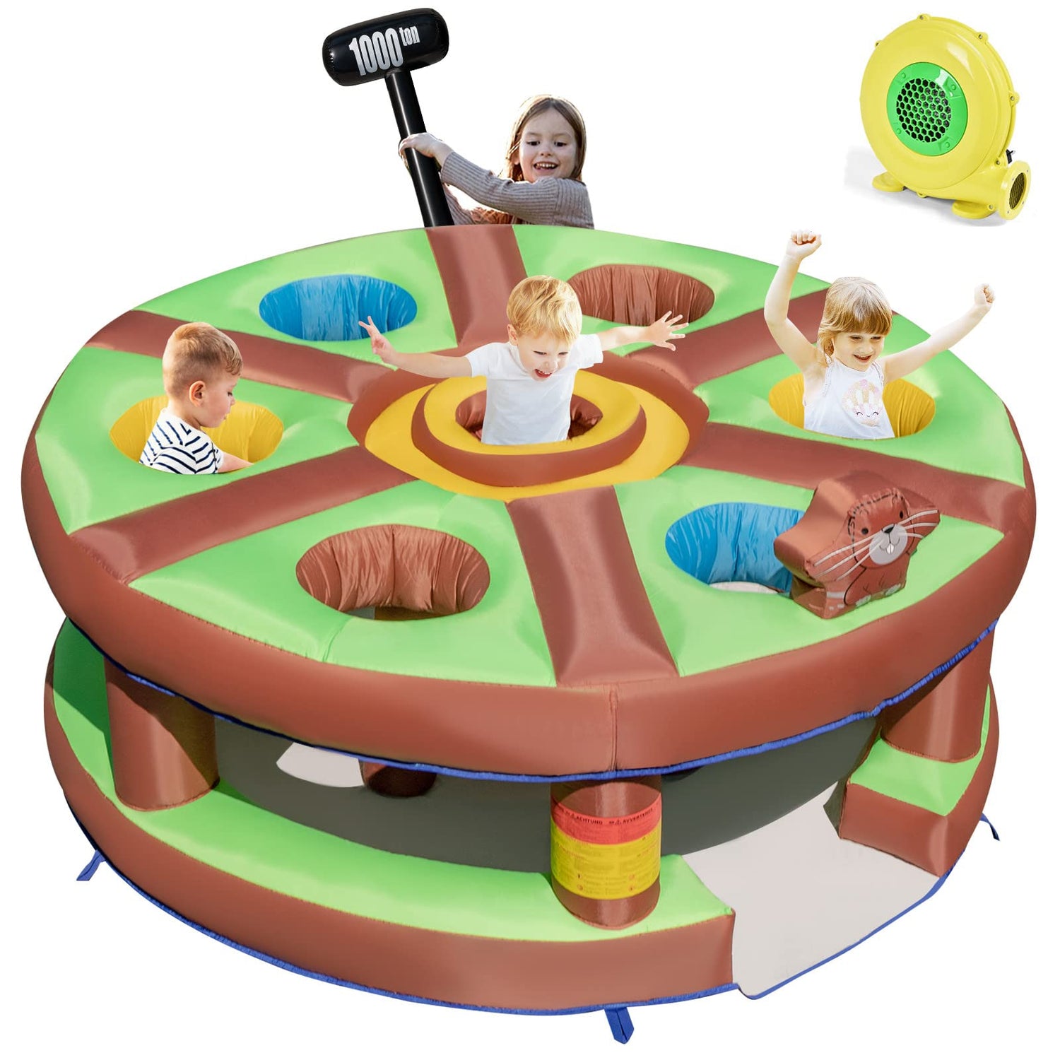 GYMAX Giant Inflatable Whack a Mole