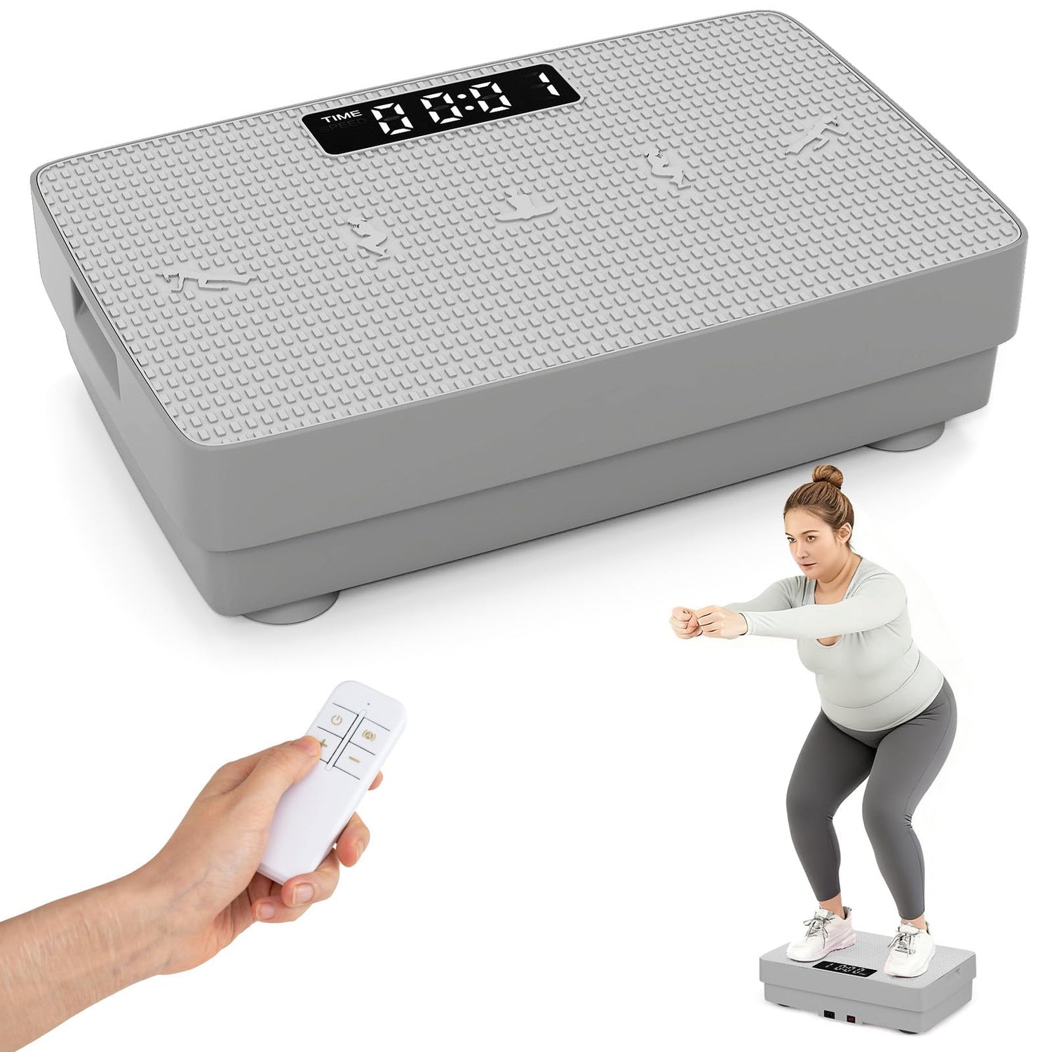 GYMAX Vibration Plate Exercise Machine with Gravity Sensor & Remote Control