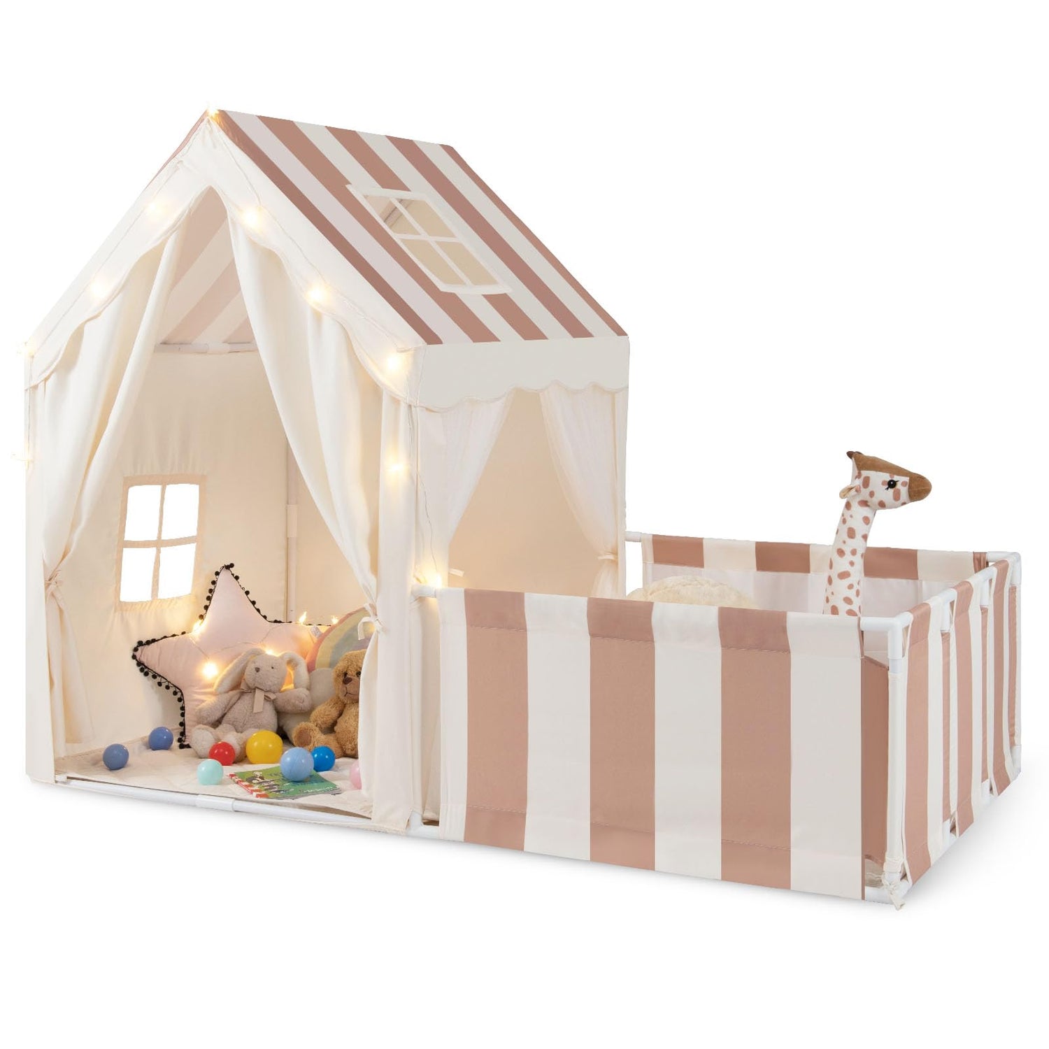 Kids Play Tent, Indoor Toddler Playhouse with Playpen