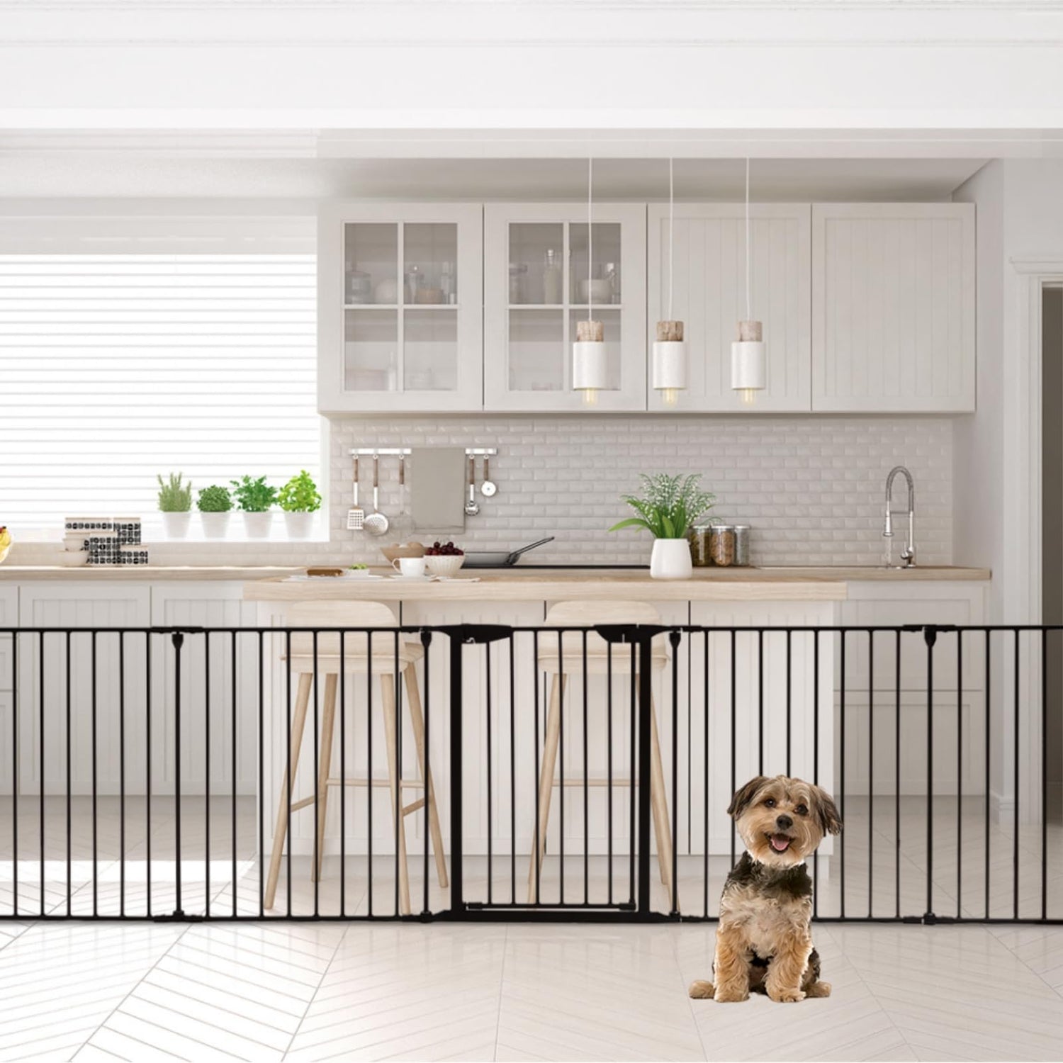 GYMAX Baby Playpen with Lockable Gate