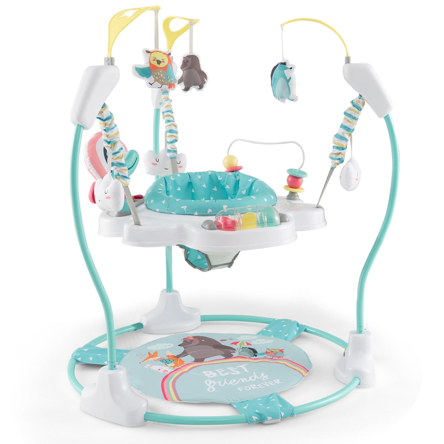 GYMAX Baby Jumperoo Activity Center, Baby Jumpers with 3 Adjustable Heights