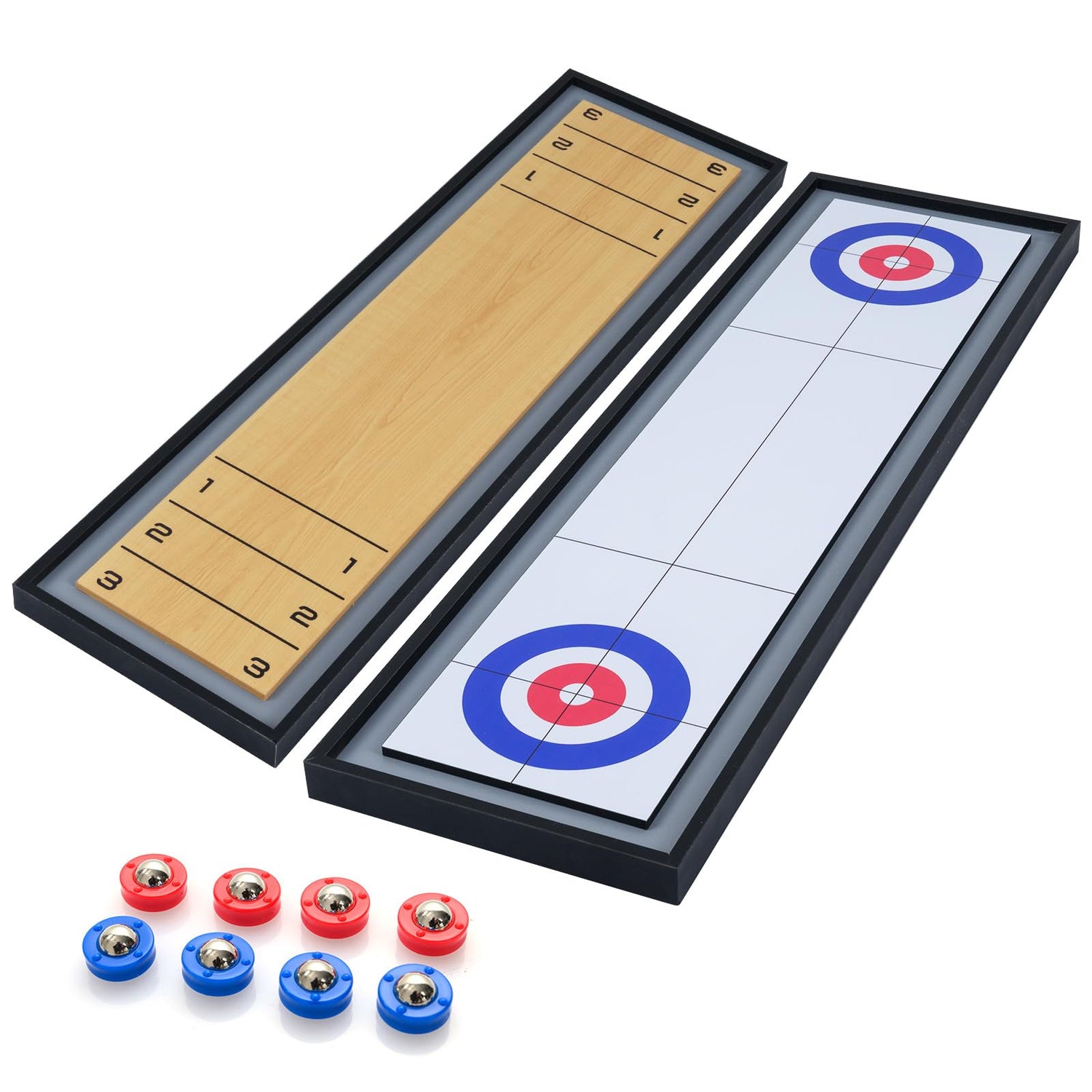 2 in 1 Shuffleboard and Curling Game Table