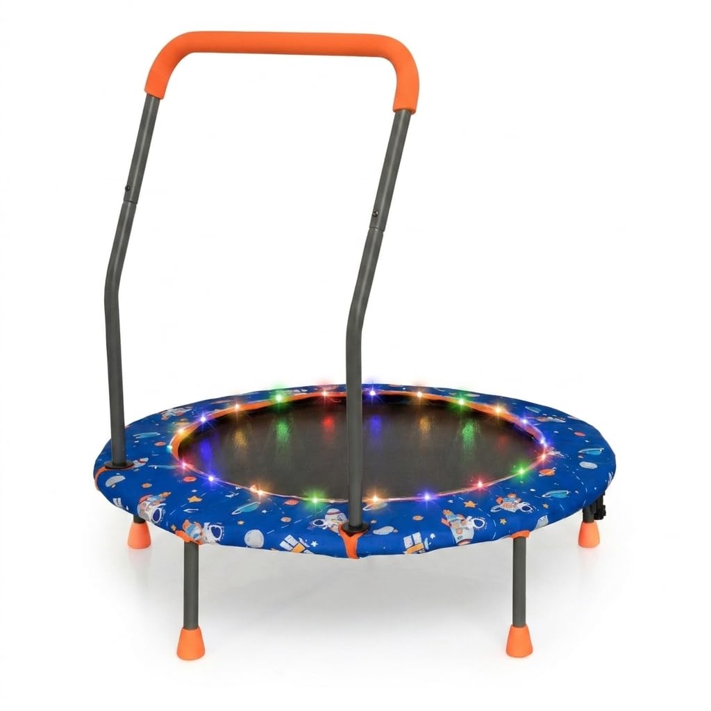 36 Inch Kids Trampoline with LED Lights