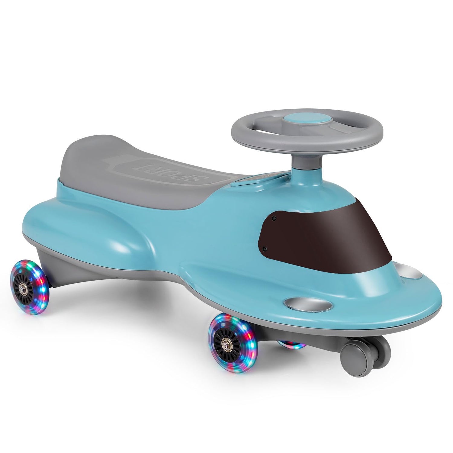 Wiggle Car with Under-seat Storage and LED Flashing Wheels