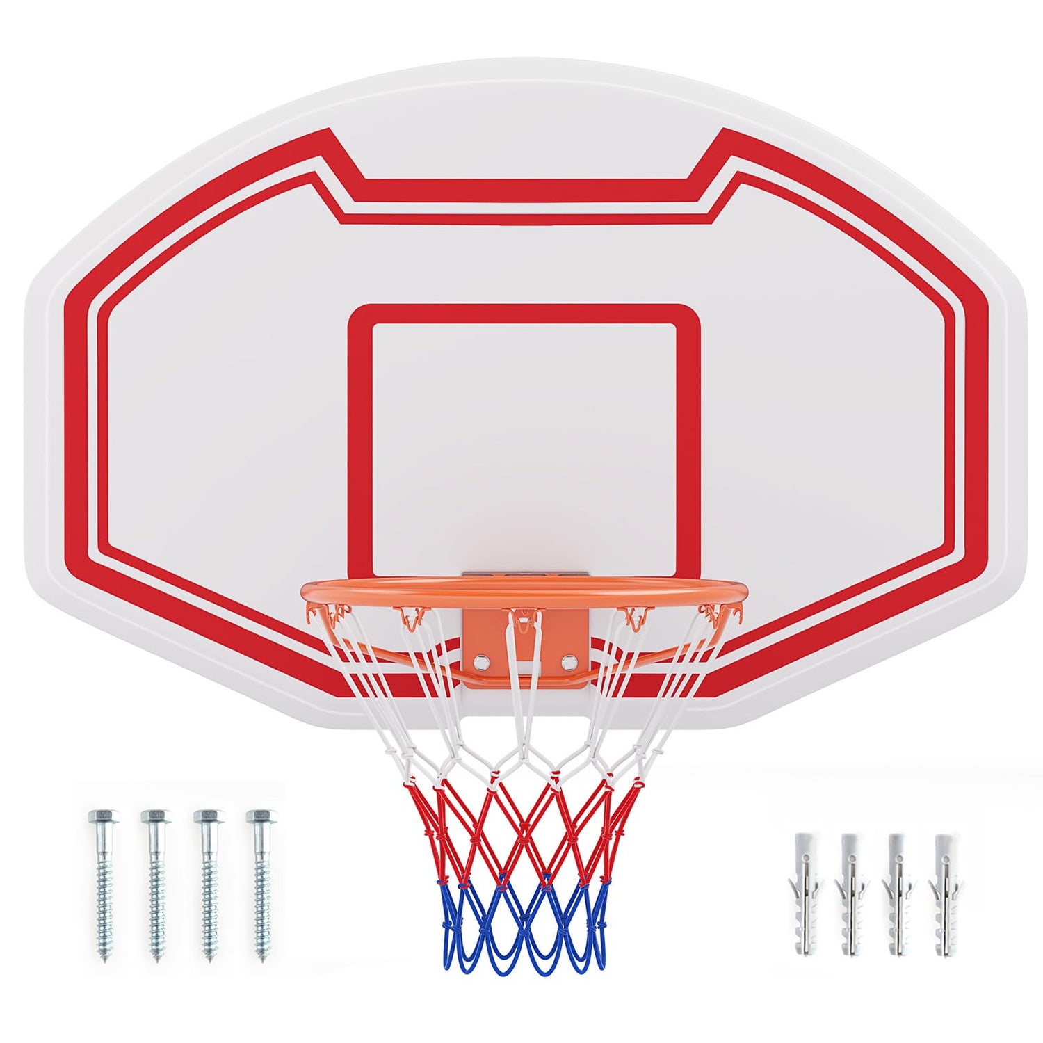 GYMAX Wall Mounted Basketball Hoop