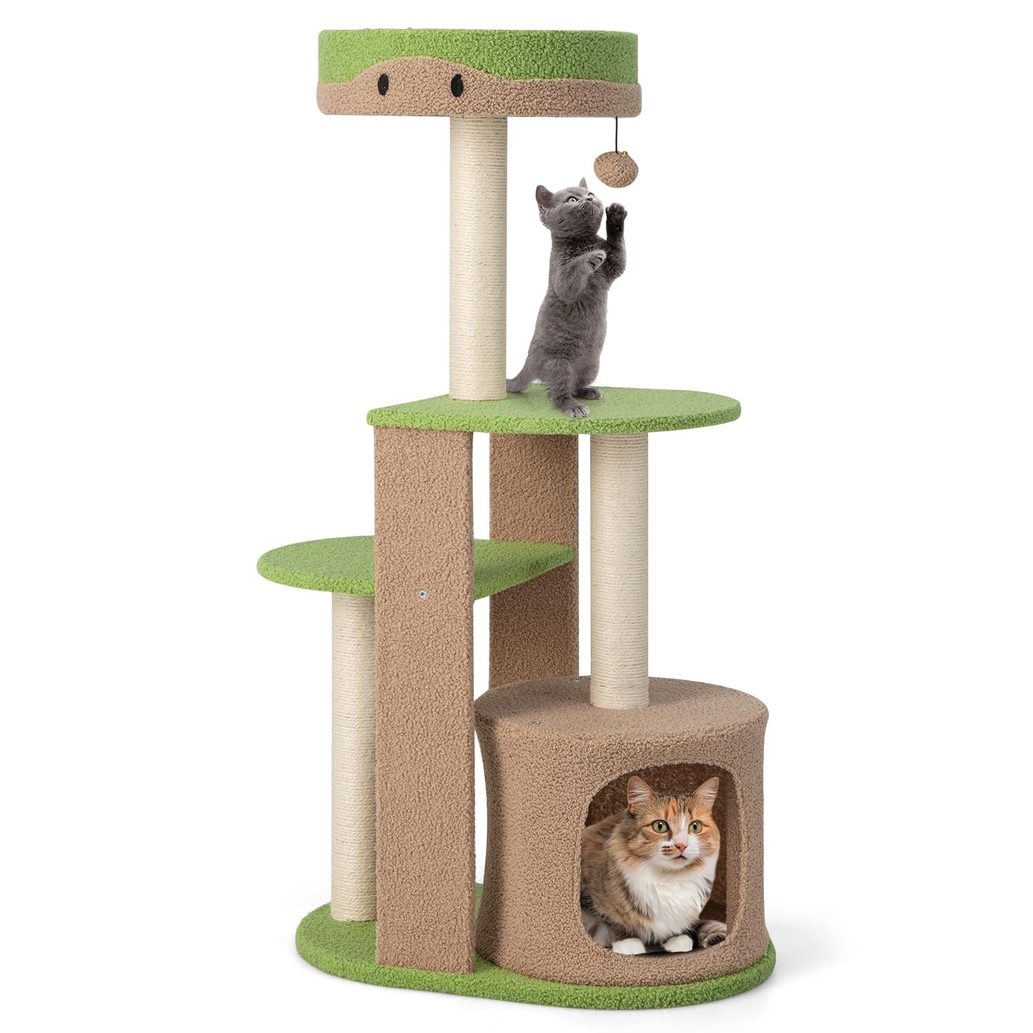 GYMAX Cat Tree, Modern Cats Tower