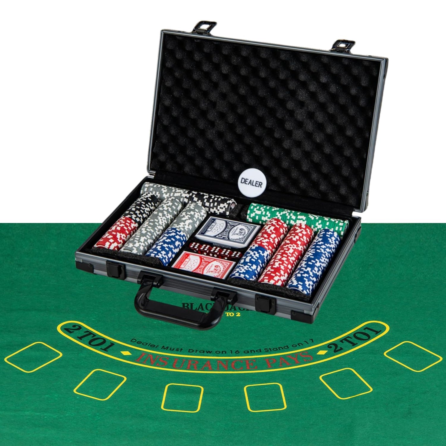GYMAX Poker Chip Set, Casino Poker Chips (400 PCS)