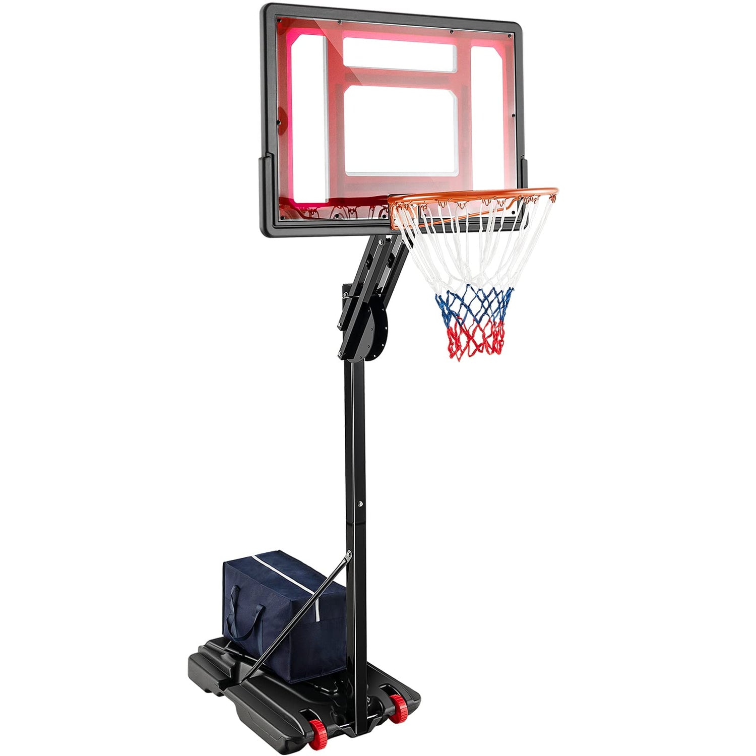 GYMAX 10 FT/12FT Basketball Hoop and Stand