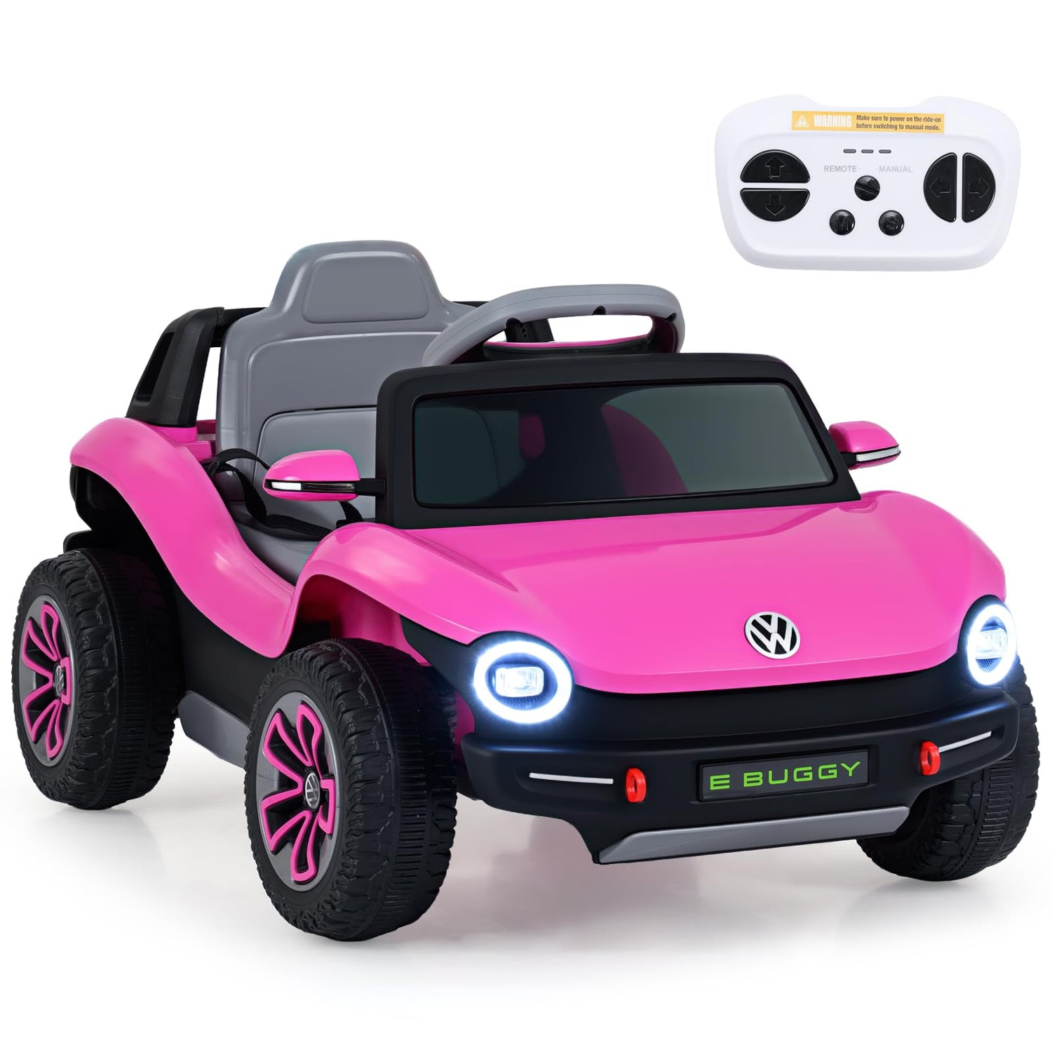 12V Kids Ride on Car, Licensed Volkswagen Electric Vehicle with Remote