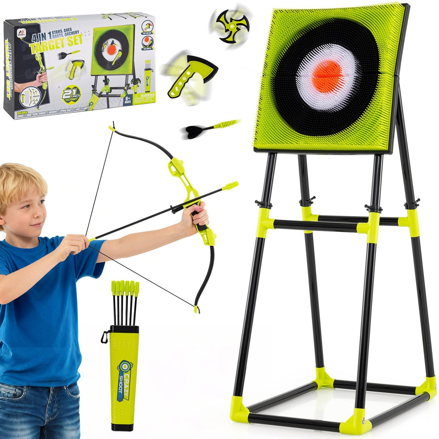 4 in 1 Throwing Target Set Kids Throwing Game for Birthday Gifts