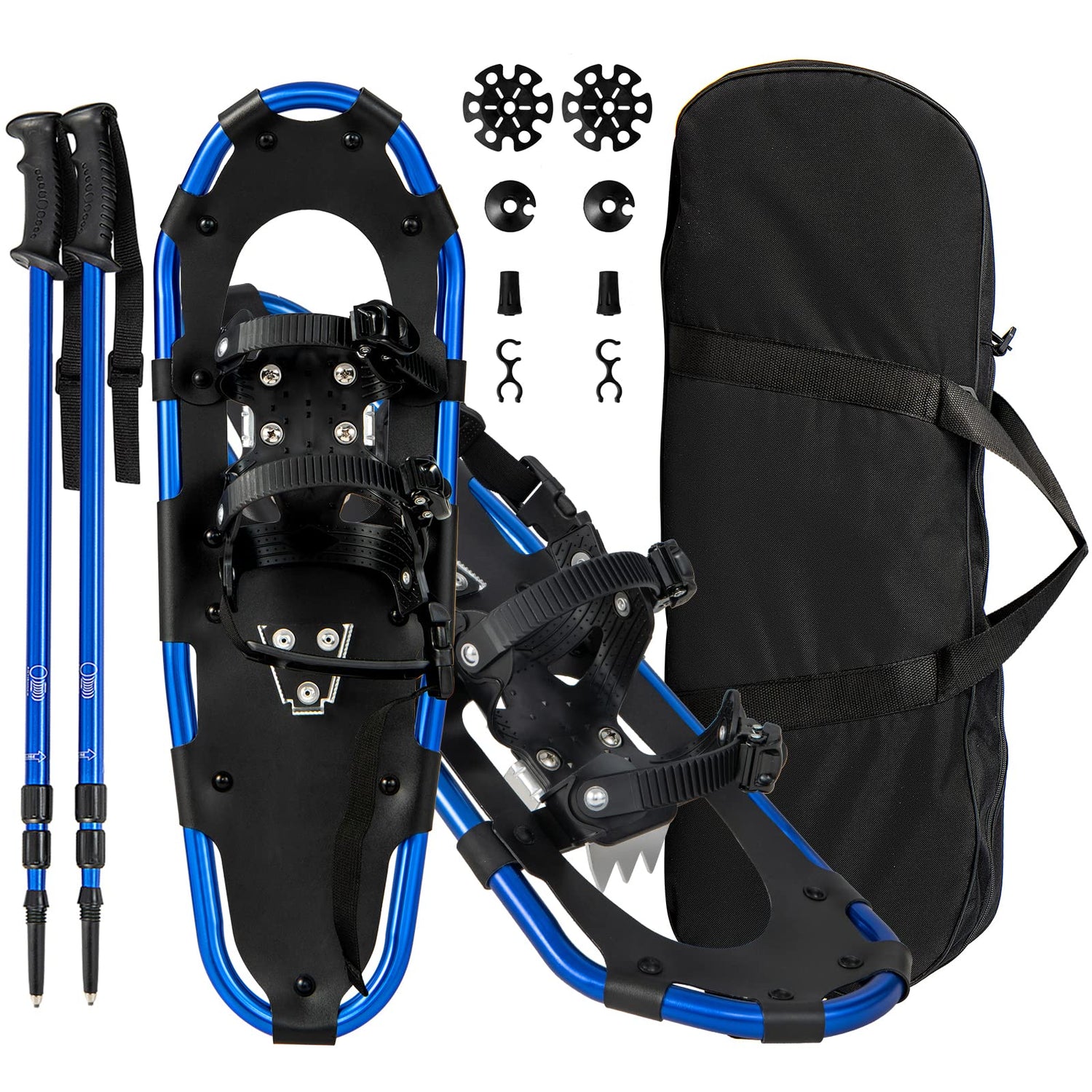 GYMAX 4-in-1 Lightweight Aluminum Alloy Snow Shoes