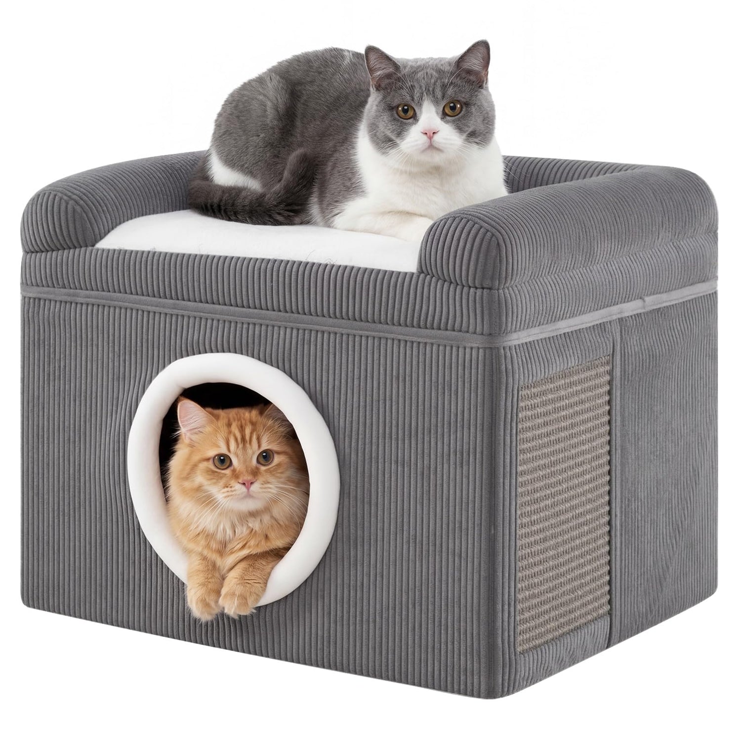 Cat House for Indoor Cats, Foldable Cat Condo