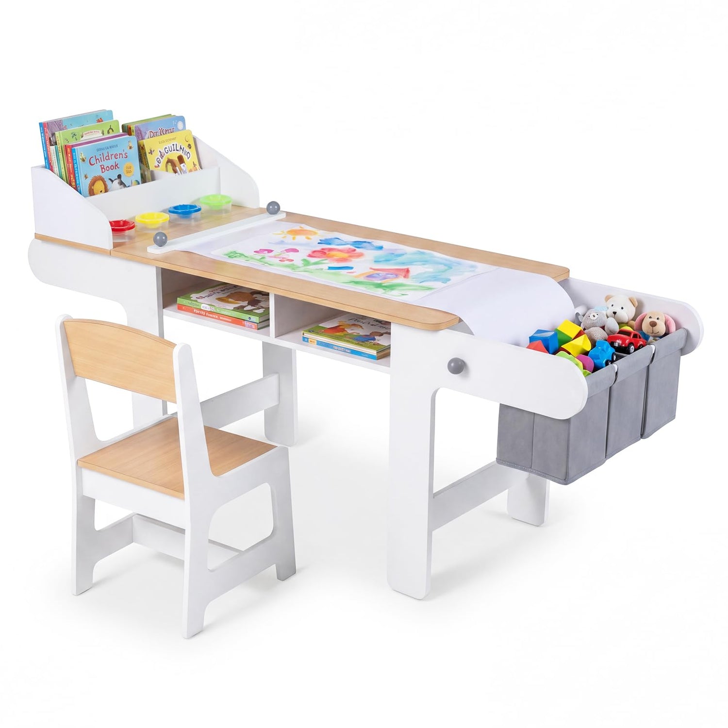 Toddler Craft Desk and Chair, Children Activity Furniture