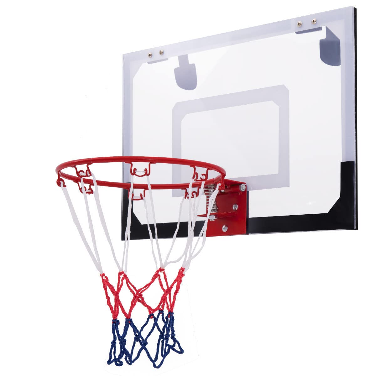 GYMAX Basketball Hoop and Backboard Set, 45 x 30cm