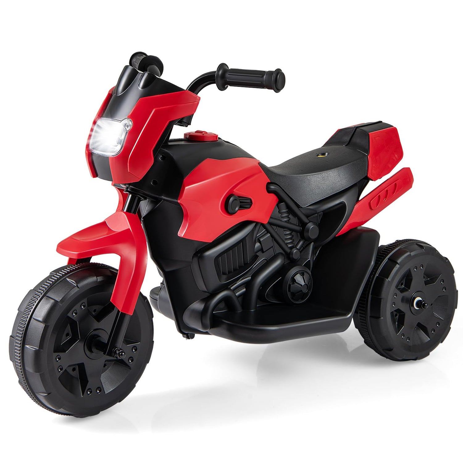 Kids Electric Motorcycle, 6V Battery Powered Motorbike with LED Headlight