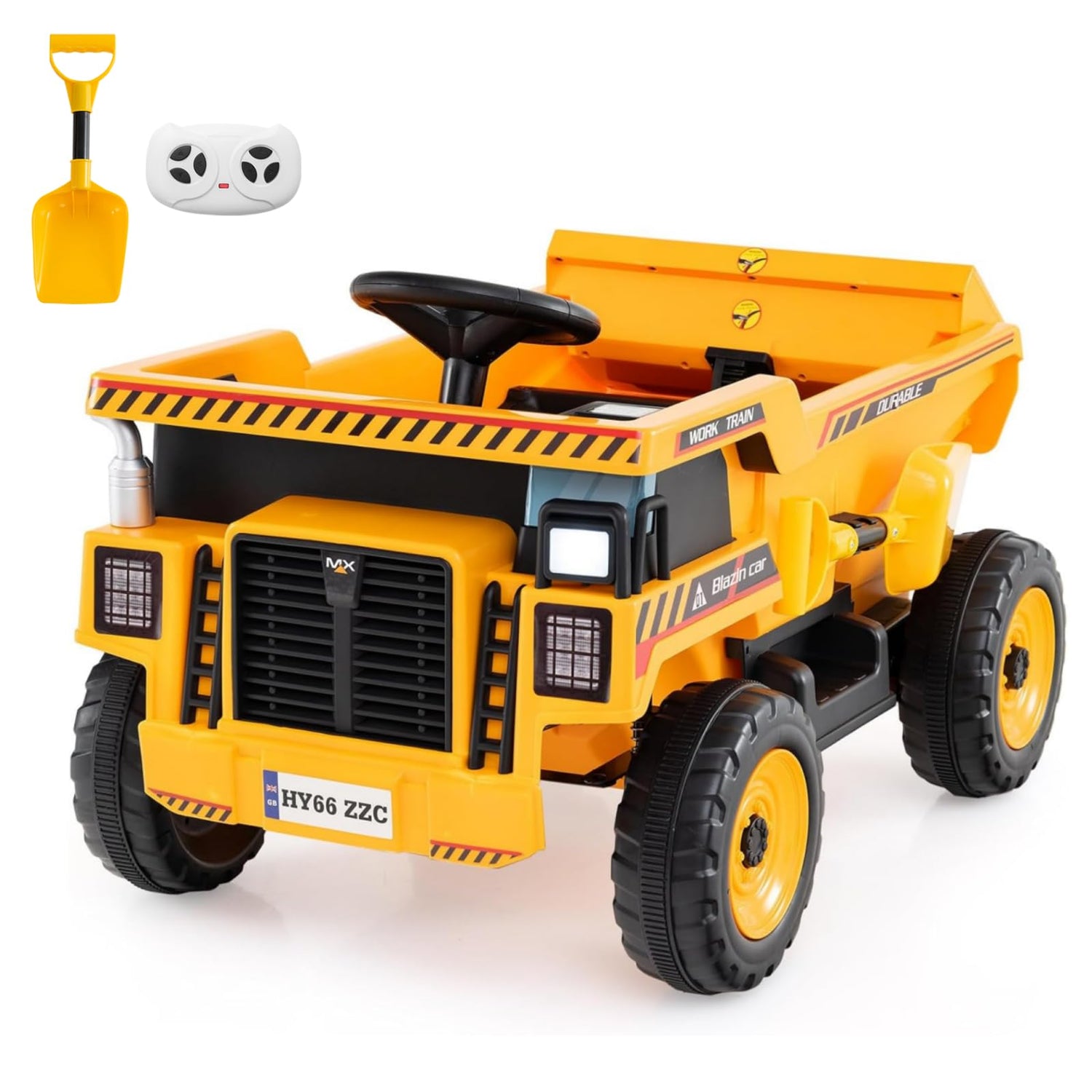 4-Wheeler Construction Electric Vehicle with Dump Bed and Remote Control