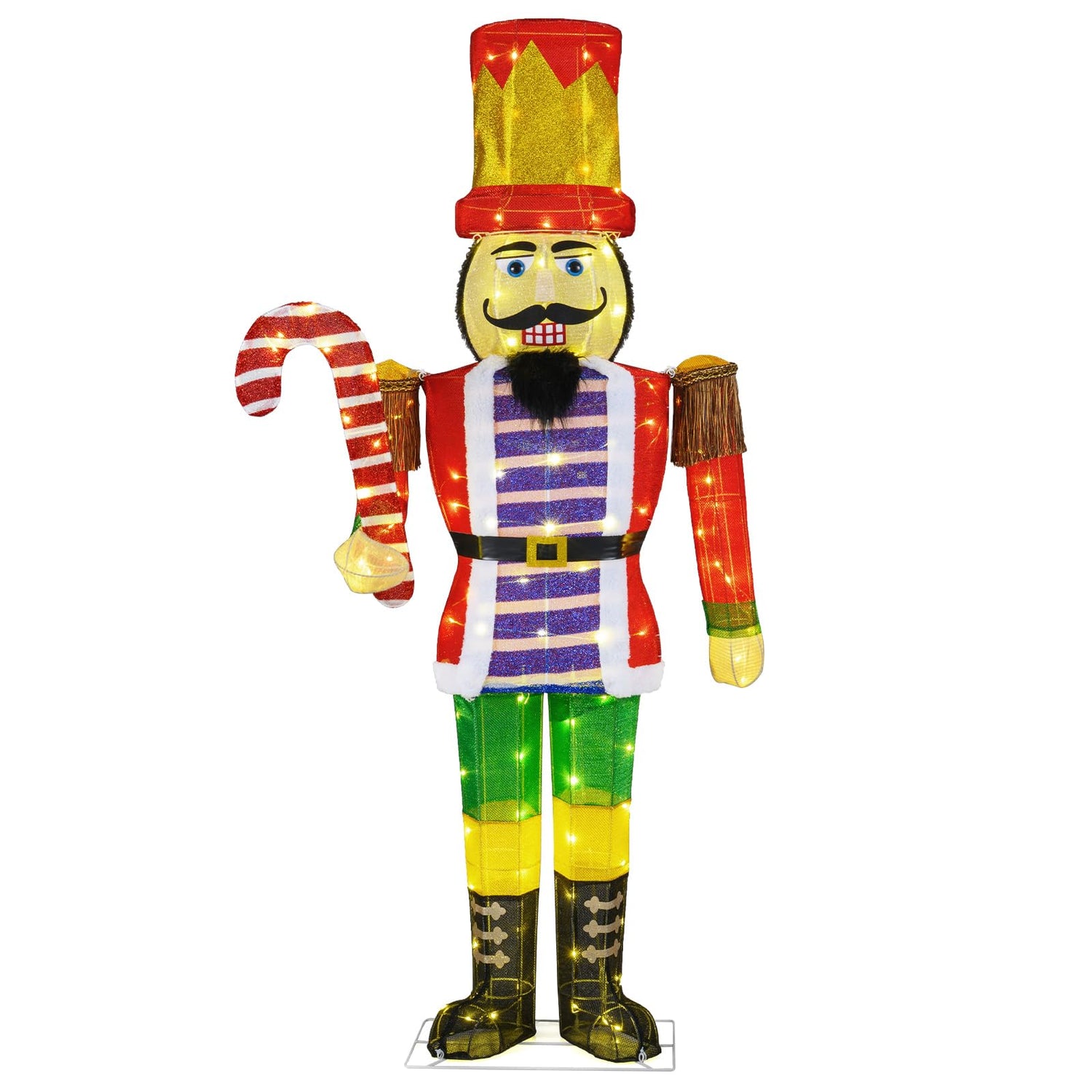 170 CM Lighted Nutcracker Soldier Outdoor Christmas Decoration