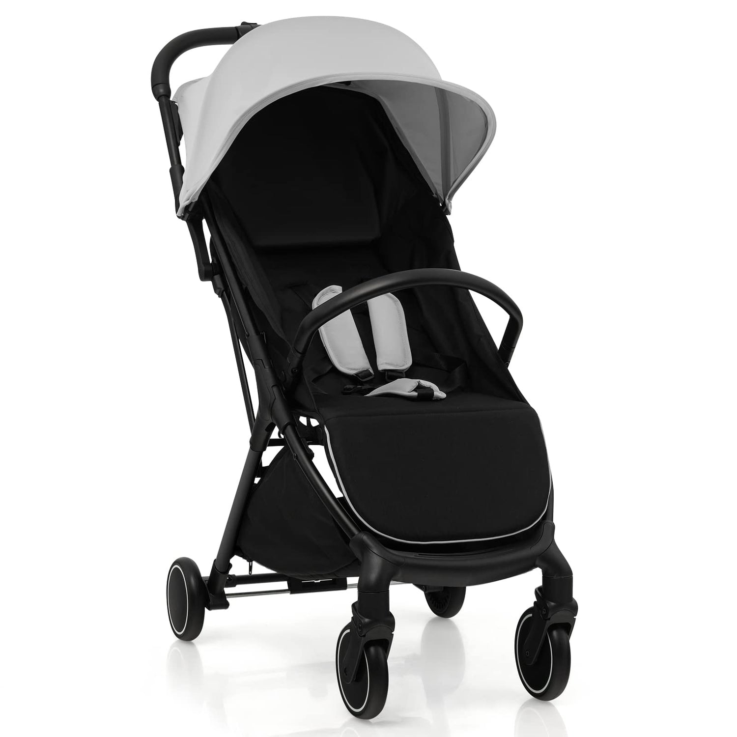 GYMAX Foldable Baby Stroller Lightweight Baby Pushchair