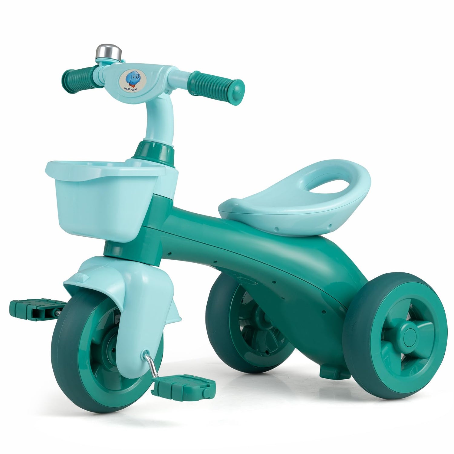 Kids Tricycle, Toddler Trike with Limited Steering