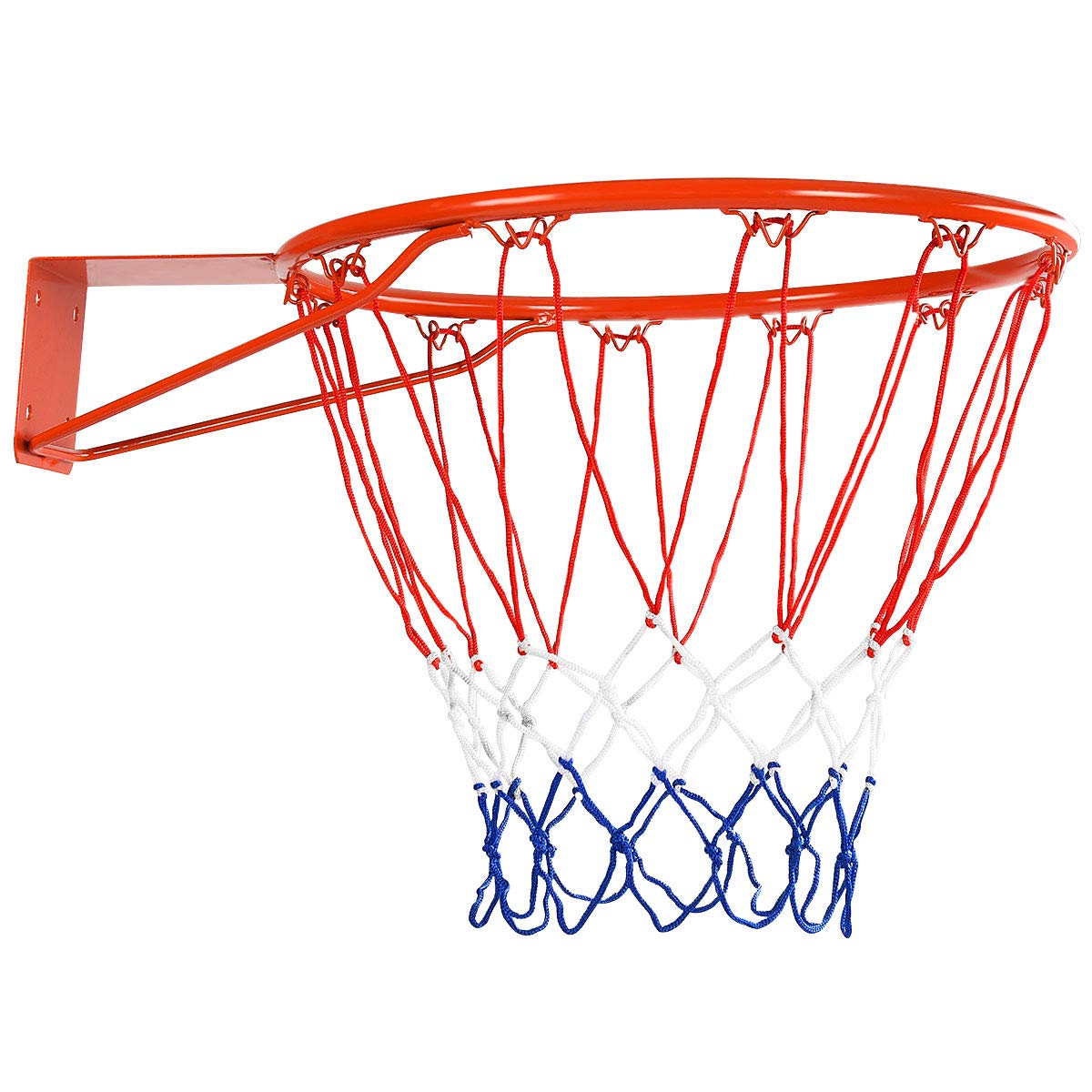 GYMAX Full Size Wall Mounted Basketball Hoop for Kids Adult